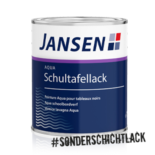 Jansen Aqua Schultafellack 750 ml Schwarz seidenmatt NEU